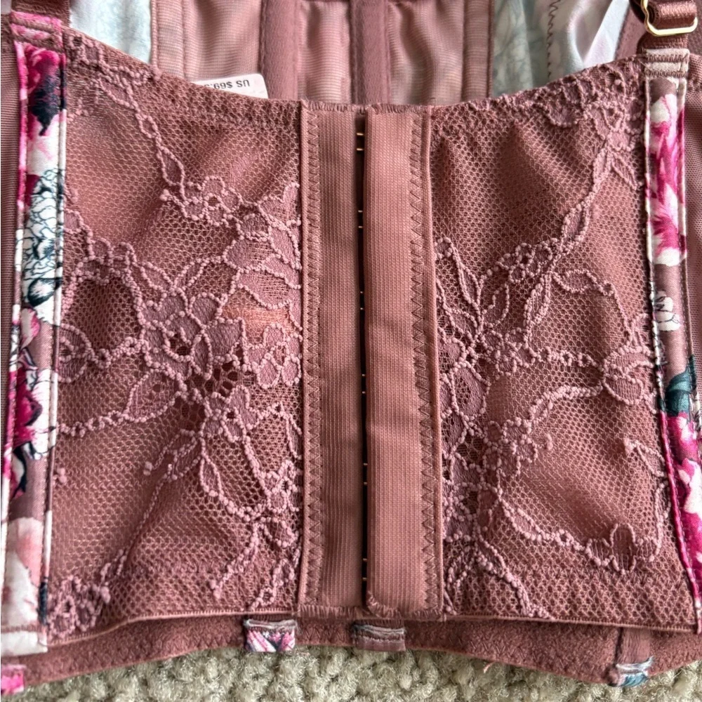 NWT Victoria’s Secret Dream Y2K Angels Corset Bustier Lace floral fairy large